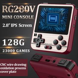 Players RG280V ANBERNIC Retro Game Console Open Sourse System CNC Shell PS1 Game Player Portable Pocket RG280 Handheld Game Console