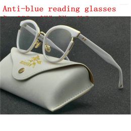 Sunglasses Anti-Blue Reader Reading Glasses Women Cat Blue Light Blocking Hyperopia Presbyopia With Diopters NX