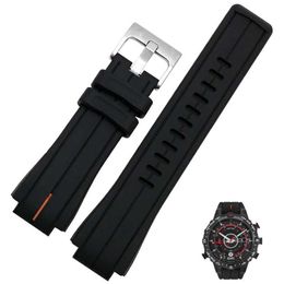 Other Watches Silicone rubber strap T2N720 T2N721 TW2T76300 wristband bracelet waterproof strap for timex strap 16mm interface J240222