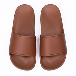 Summer sandals and slippers for men and womens plastic home use Slipper Bath Shoes grey brown