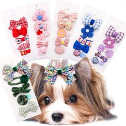 Dog Apparel Fashion Hair Clips Multiple Styles Hairpin Puppy Cat Bows Cute Accessories For Pet Supplies