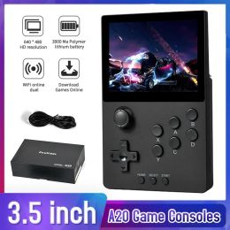 Players POWKIDDY A20 Handheld Video Game Console 64 GB 3.5 inch IPS Screen Retro Portable Mini Game Player HD Android Native System