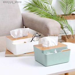 Tissue Boxes Napkins Chinese Style Desktop Paper Rack Multi-function Household Paper Box Wooden Tissue Holder Washable Storage Box Luxury Creative Q240222