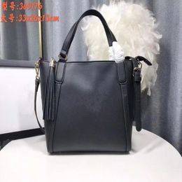 369176 Fashion Women Handbags Bag Totes BagsPurse Fringed Cross body Tassel Shoulder Bag Genuine Leather size 33cm256y