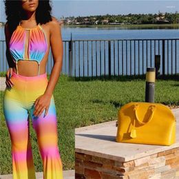 Ethnic Clothing African Print Dresses For Women 2024 Summer Beach Hollow Out Fashion Top Group Long Pants Slim Female 2pcs Kanga