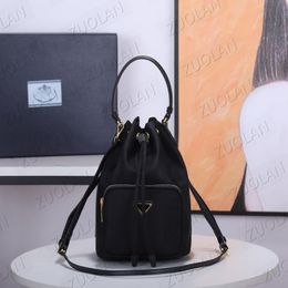 Drawstring Bucket Bag for Women Ladies Hanbags P Home Waterproof Nylong Shoulder Bags Travel Fashion Crossbody handBag Hand bag Pu283c