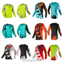 Men's T-shirts Speed Descent Off-road Motorcycle Cycling Suit Long Sleeved Top Mens Mountain Bike T-shirt VD9W