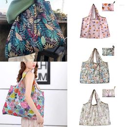 Shopping Bags Foldable Eco-Friendly Bag Fashion Printed Waterproof Large Capacity Tote Pouch Handbags Reusable Thick Grocery