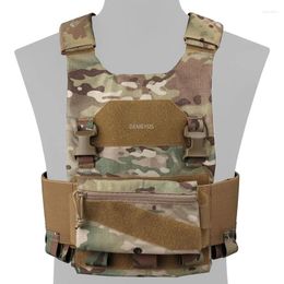 Hunting Jackets Men Vests Adjustable Tactical Combat Training Vest Outdoor Shooting Paintball CS Padded Shoulder Strap Waistcoat