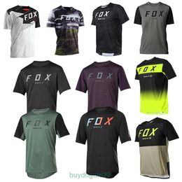 Men's T-shirts Mens Downhill Jerseys Camiseta Bat Fox Mtb Mountain Bike Shirts Offroad Dh Motorcycle Jersey Racing Off-road Bicycle A5R6