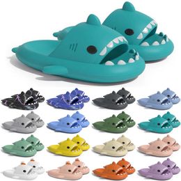 Free Shipping Designer shark slides sandal slipper sliders for men women sandals slide pantoufle mules mens womens slippers trainers flip flops sandles color18