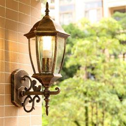Wall Lamp LED Outdoor Retro Waterproof Sconce Courtyard Porch Lights Mount Garden Balcony Corridor Lighting Fixtures