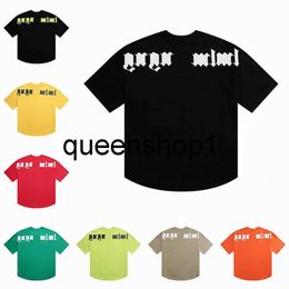 T-Shirt Sommer T-Shirts Mode Herren Damen Designer Palm T-Shirts Langarm Tops Luxurys Brief Baumwolle an--gels T-Shirts Kleidung Polos Kurzarm Hochwertige Kleidung