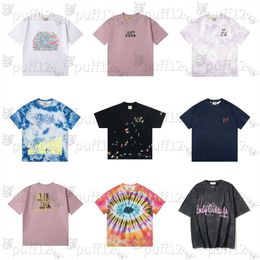 Galleries tees Depts t shirt Designer Men's T shirt Luxury Fashion Tshirt Men's Women's T-shirt Brand Short Sleeve Hip Hop Street Wear Top Clothing American Size S-M-L-XL