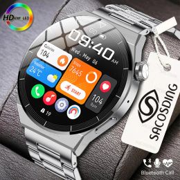 Watches 2022 Bluetooth Call Smartwatch Men GT3 Pro AMOLED HD Screen Sports Fitness Clock IP68 Waterproof Smart Watch For Huawei Xiaomi