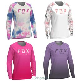 Men's T-shirts Womens Downhill Jersey Mtb Bat Fox Motorcycle Mountain Bike Offroad Dh Quick-dry Breathable Cycling Clothing NJIB