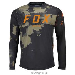 BE6W Men's T-shirts Bat Fox Camiseta Motocross T-shirt Offroad Dh Enduro Mtb Jersey Quick-dry Downhill Bike Clothing Maillot Ciclismo Hombre