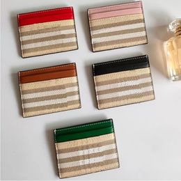 whole fashion women card holders grid men credit card holder mini wallet coin purse327S