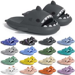 Frete grátis designer tubarão slides sandália chinelo sliders para homens mulheres sandálias slide pantoufle mules homens mulheres chinelos formadores flip flops sandles color22