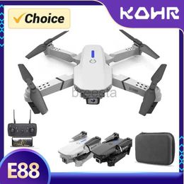 Drones TOSR New E88 Pro WIFI FPV Drone Wide Angle HD 4K 1080P Camera Height Hold Foldable Quadcopter Dron RC Helicopter ldd240313