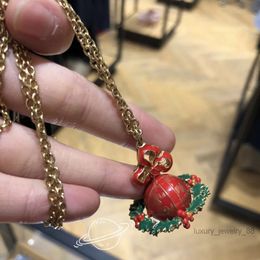 satellite Necklace Designer Necklace for Woman Vivienenwestwood Luxury Jewellery Viviane Westwood Necklace s Necklace Style Limited Coloured Red Star Saturn Light L