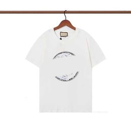 Designer designer t shirt mens couple luxury universal tee womens all-match clothes washed simple fabric printing Colourful white fashion simple tee designerUH27