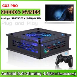 Consoles GX3 PRO Retro Mini Video Game Console S905X3 Android 9.0 OS EE4.6 Builtin 90000+Classic Games 80+Emulators For PSP/PS1/N64/DC