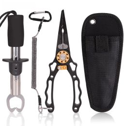 Tools Aluminium Alloy Multifunctional Fishing Tool Pliers and Controller Set with Lost Rope Fishing Pliers Equipment Fishing Tools