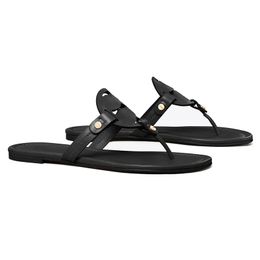 Tori Birch Sandalwomen Designer Flat Sandals Fashion Toryburche Sandal Slides Patent Leather Black White Pink Brown Gold Butter Womens Sliders Slippers 577