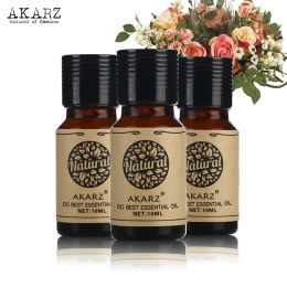 Oil Violet Orchid Lotus essential oil sets AKARZ For Aromatherapy Massage Spa Bath skin face care 10ml*3