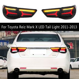 Car Styling Taillight Assembly Brake Reverse Parking Running Lightings For Toyota Reiz Mark X LED Tail Light 11-13 Streamer Turn Signal