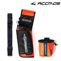 Equipment 1pc Arrow Bag Portable Quiver Arrow Holder Waist Carrier Bag Compound Bow Release Pouch for Archery Hunting Shooting Accessory