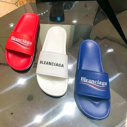 Top quality Women Men Luxury designers Slippers sandals Summer Beach Fashion Flip Flops Leather lady Slipper Metal shoes sneakers Double Buckle Clogs Slides Large