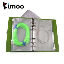 Boxes Bimoo 1pc with 10 Inner Bags Fly Fishing Line Pocket Tippet Storage Bag Fishing Fly Accessories Wallet Removable Fly Line Holder