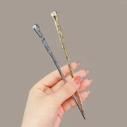 Hair Clips Chinese Retro Stick Pins Simple Alloy Sticks Chopsticks Antique Hanfu Cheongsam Headdress Girl Accessories