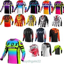 Men's T-shirts Mens Downhill Jerseys Hpit Fox Mountain Bike Mtb Shirts Offroad Dh Motorcycle Jersey Motocross Sportwear Clothing 0LGZ