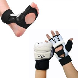 Products Taekwondo Karate Sparring Set Gloves Hand Foot Protector Men Women Kids Sparring Gear Martial Arts Punch Bag Training Boxing