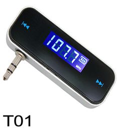 LED Display Frequency Mini 35mm Car FM Transmitter Adapter Hand Cell Phone Audio Music To HighFidelity Stereo YL63825839