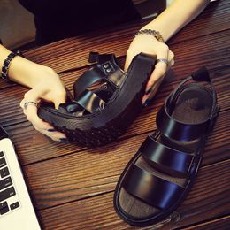 au8Mens shoess Shoes Summer New Style Outdoor Non-slip Breathable Men Fashion Trend Black Beach Shoes Casual Sandals Men