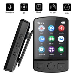 Players Sport Bluetooth MP3 Player Portable Clip Mini Music Walkman With Screen Support FM Recording Clock Radio Ebook Builtin Speaker