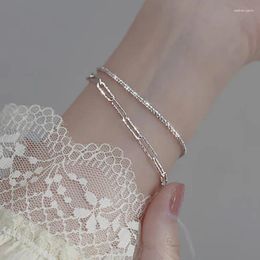 Charm Bracelets Cubic Zircon Bracelet For Women Rhinestone Tennis Crystal Chain Goth Jewelry Collares Gifts Bijoux Femme
