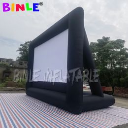 wholesale Touring 10mWx8mH (33x26ft) Big Outdoor Inflatable Cinema Screen,rear projection movie screens for sale air balloon decoration toys sport advertising