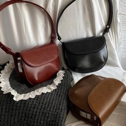 Evening Bags Korean Niche Bolsas Mujer Underarm Shoulder Bag Female Saddle For Women Crossbady Bolsos Flap Magnetic Button Handbags