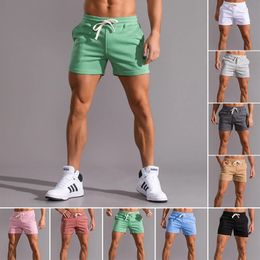 Summer casual sports shorts mens quick drying pockets cotton shorts gym running beach fitness shorts mens brand clothing 4XL 240223