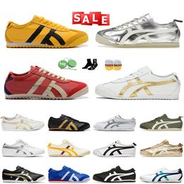 aaa+Top OG Original Designer OG running shoes tiger mexico 66 athletic mens womens yellow black Navy Gum Sail Green Beige red Silver platform Trainers Sneakers 36-44