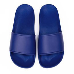 Summer sandals and slippers for men and womens plastic home use flat soft casual sandal shoes mules indoor dark blue