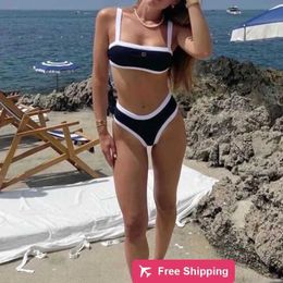 Designer Womens Swimwear Knit Ccity Designer Swimsuit Women One Piece Bathing Suits Highend Push Up Bikinis Letter Print Diamond Ing Sexy Split Swim S