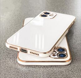 Cell Phone Cases iPhone 13 pro max straightside electroplating 6D laser engraving mobile 11 Apple 12 allinclusive fine hole prot1856040