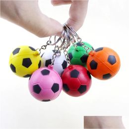 Decompression Toy Basketball Sponge Ball Pu Keychain 4Cm Solid Foaming Knapsack Pendant Football Sports Toys Decorative Drop Deliver Dh7Ja