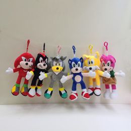 20 cm niedlicher Igel Sonic Plüschtier Animationsfilm und Fernsehspiel rund um Puppe Cartoon Plüschtier Spielzeug Kinder Weihnachtsgeschenk